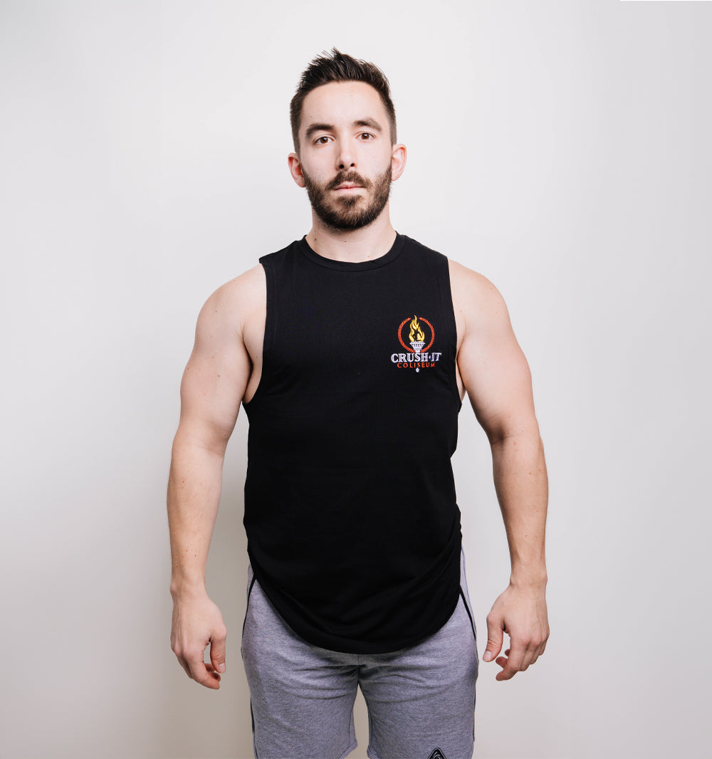 Crush It Coliseum Cutoff Tank Top– Core Nutritionals